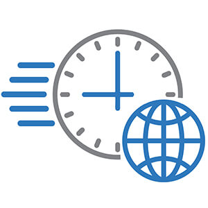 Faster services & time zone benefit