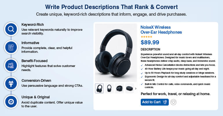 Write Product Descriptions That Rank & Convert