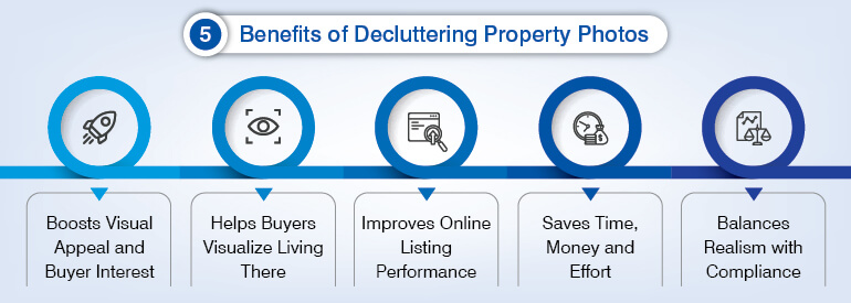 Benefits of decluttering property photos