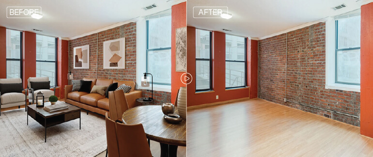 Object removal in real estate photos
