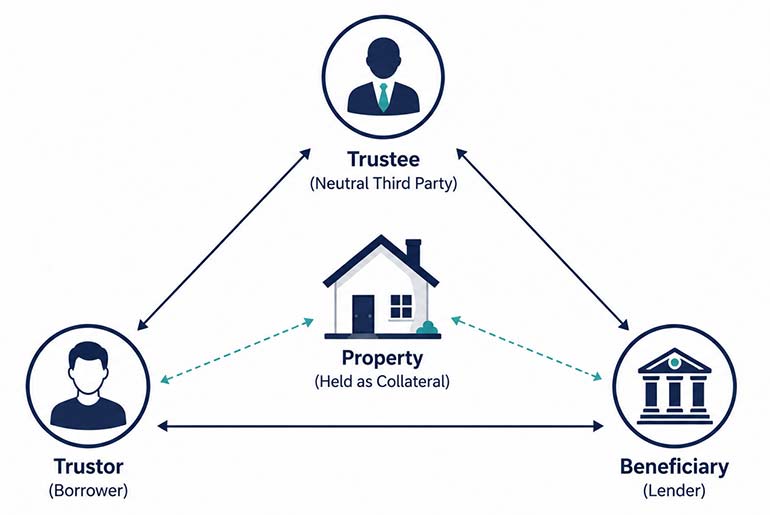 Deed of Trust - Trustor, Beneficiary. Trustee